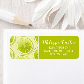 Lime Slices on Light Yellow