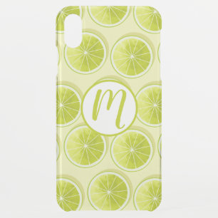 Lime Slices on Light Yellow iPhone XS Max Case