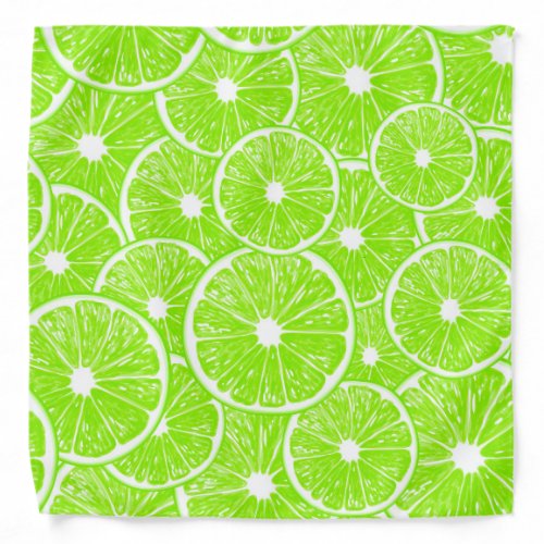 Lime slices pattern bandana