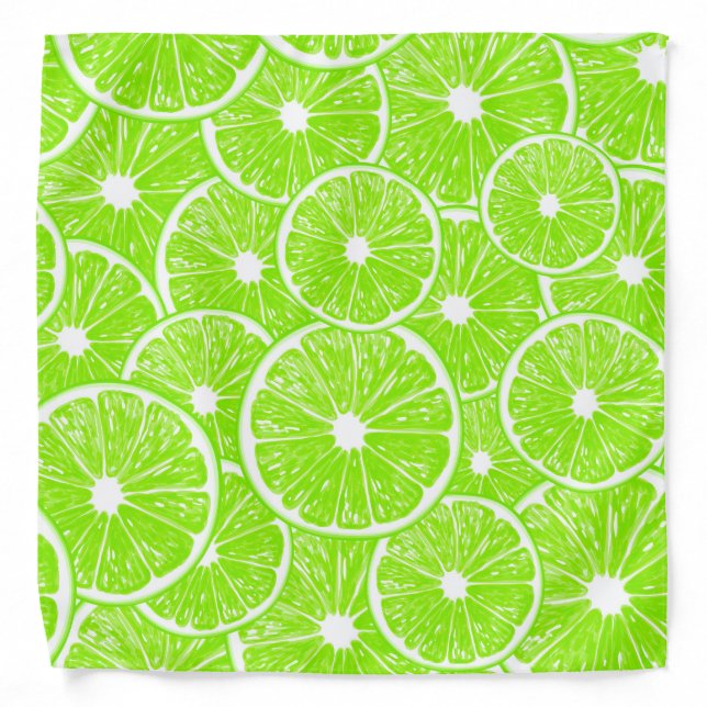 Lime slices pattern bandana (Front)