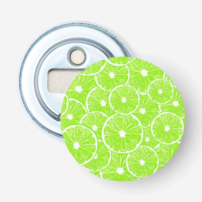Lime slices pattern bottle opener (Front)