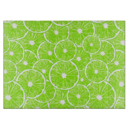 Lime slices pattern cutting board