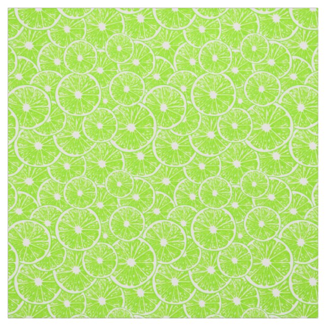Lime slices pattern fabric (Swatch)