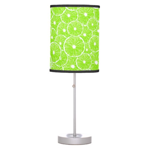 Lime slices pattern table lamp
