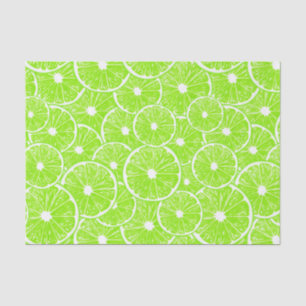 Lime slices pattern tissue paper
