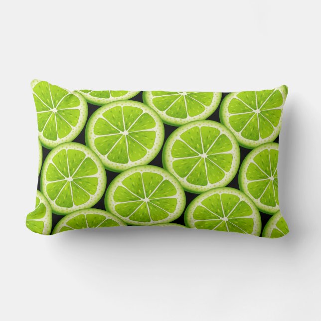 Lime Slices Pillow (Front)