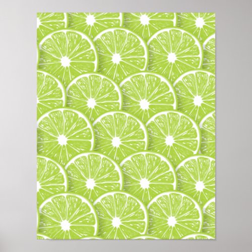Lime slices poster