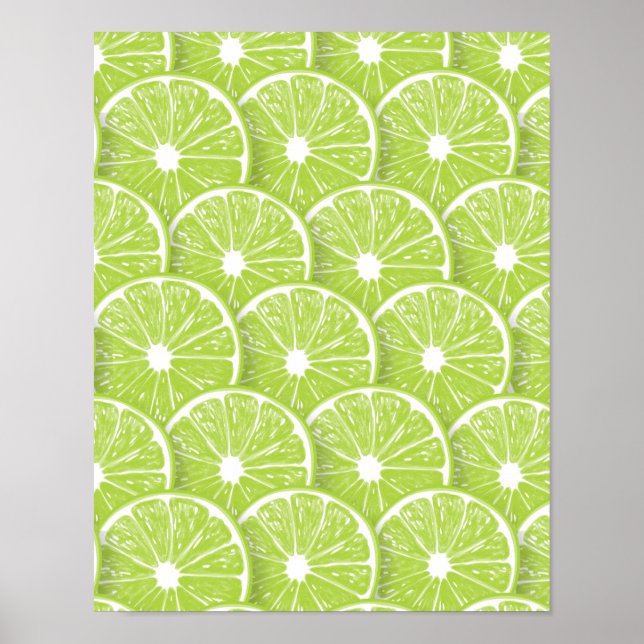 Lime slices poster (Front)