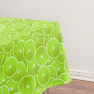 Lime slices tablecloth