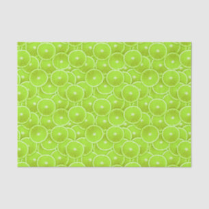 Lime slices tissue paper