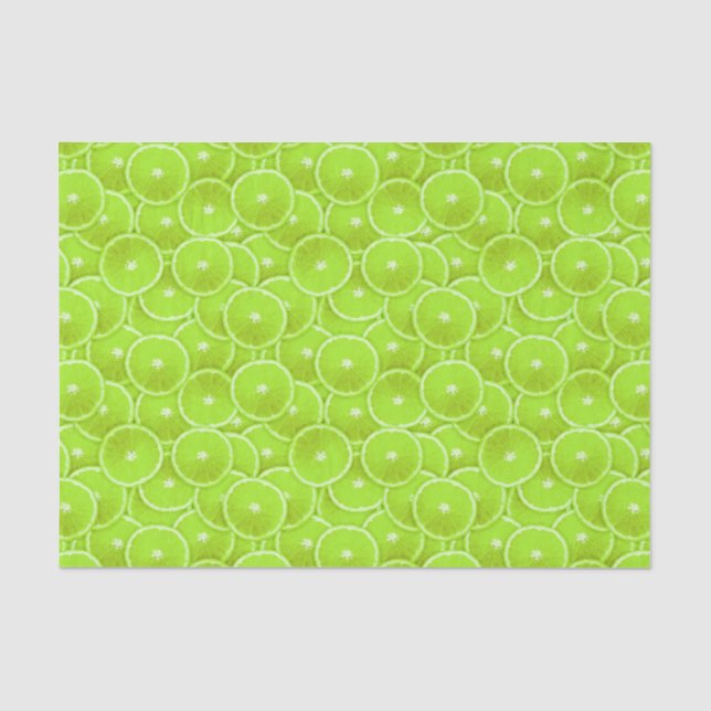 Lime slices tissue paper (Front)