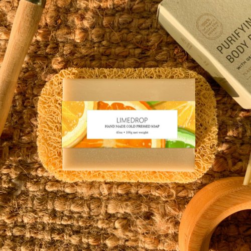 Lime Soap Label Custom Belly Band