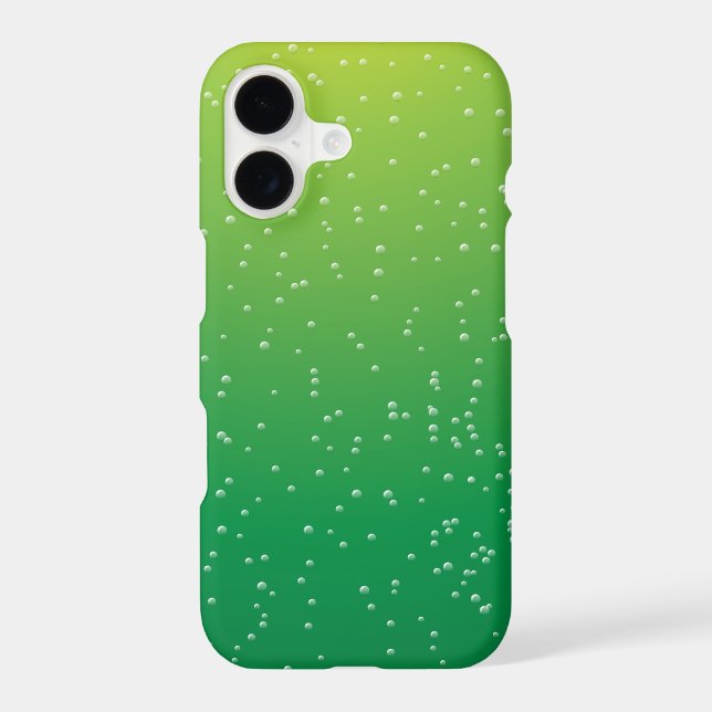 Lime Soda and Tiny Bubbles Iphone Case (Back)