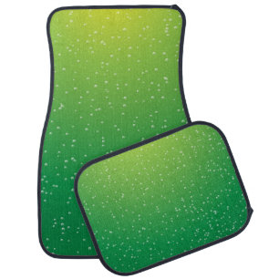 Lime Soda with Tiny Bubbles Background Art Car Floor Mat