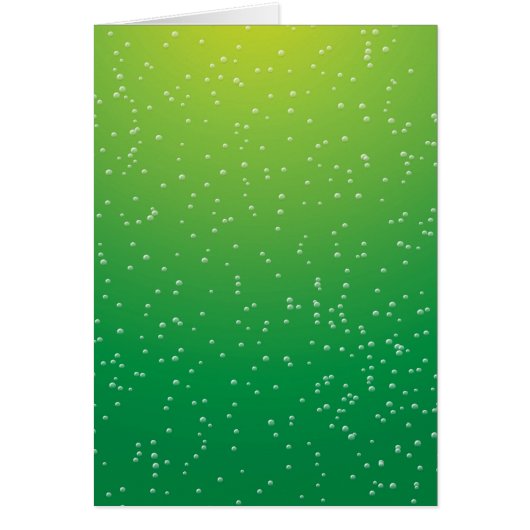 Lime Soda with Tiny Bubbles Background Art Cards (Front)