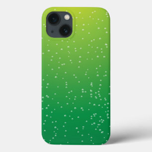 Lime Soda with Tiny Bubbles Background Art iPhone 13 Case
