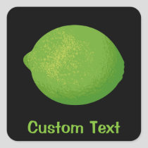 Lime Square Sticker