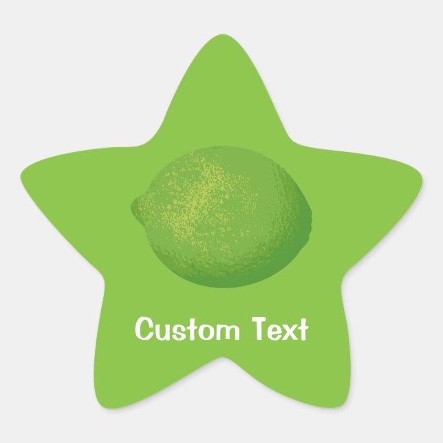 Lime Star Sticker (Front)