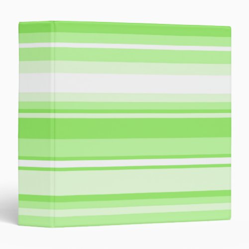 Lime stripes 3 ring binder