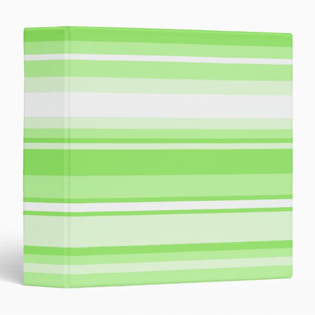 Lime stripes 3 ring binder (Front/Spine)