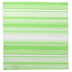 Lime stripes cloth napkin