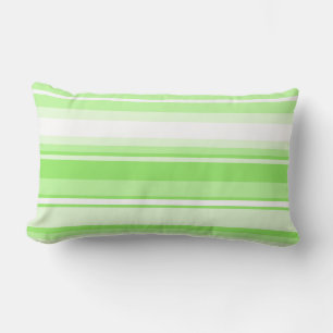 Lime stripes lumbar pillow