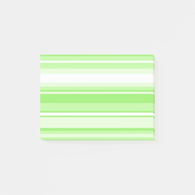 Lime stripes post-it notes (Front)