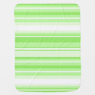 Lime stripes receiving blanket