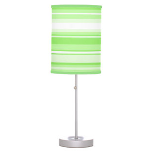 Lime stripes table lamp
