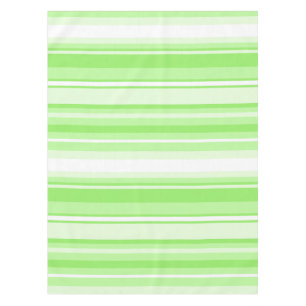 Lime stripes tablecloth