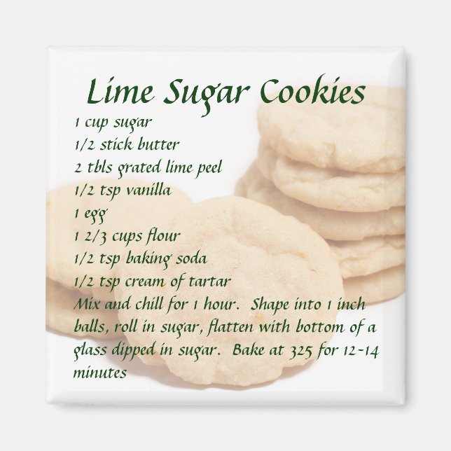 Lime Sugar Cookies Magnet (Front)