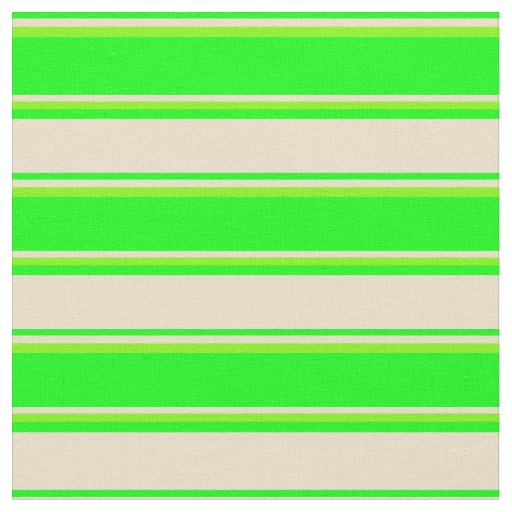 Lime, Tan & Green Colored Pattern Fabric