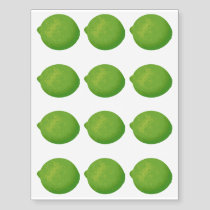 Lime Temporary Tattoos