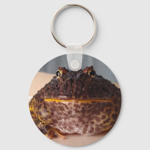 Lime the frog keychain