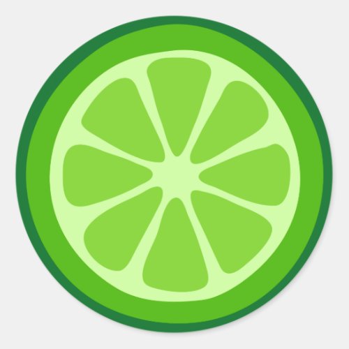 LIme Time Classic Round Sticker
