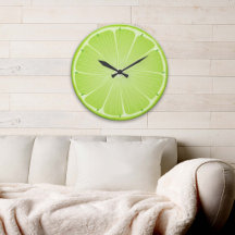 Lime Time Party Fun Clock