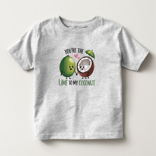 Lime to My Coconut Baby Toddler T-shirt (Front)