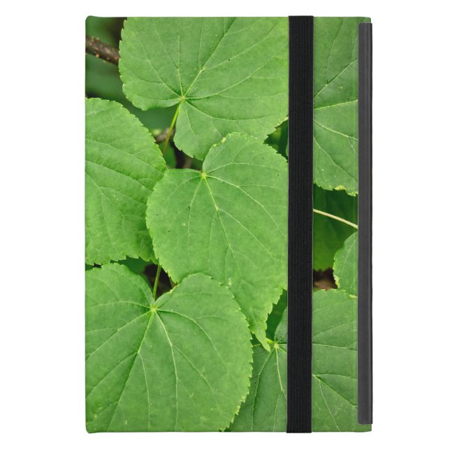 Lime tree leaves case for iPad mini (Front Closed)
