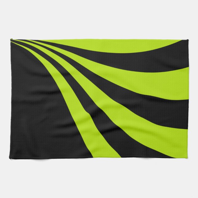 Lime Wave Kitchen Towel (Horizontal)