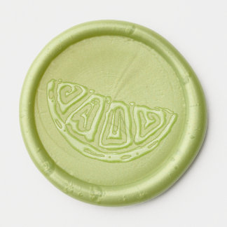 Lime Wax Seal Sticker