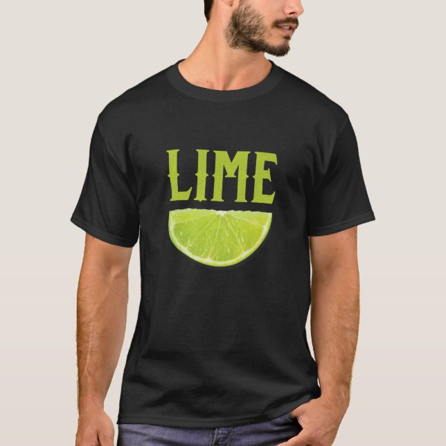 Lime Wedge Halloween Group Matching Costume DIY La T-Shirt (Front)