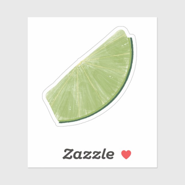 Lime Wedge Sticker (Sheet)