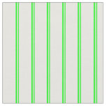 [ Thumbnail: Lime & White Colored Lines Fabric ]