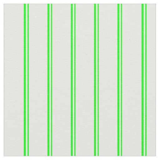Lime & White Colored Lines Fabric