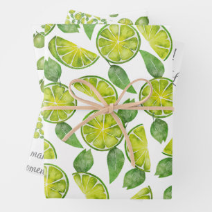 Lime wrapping paper. Custom paper. Gift wrap