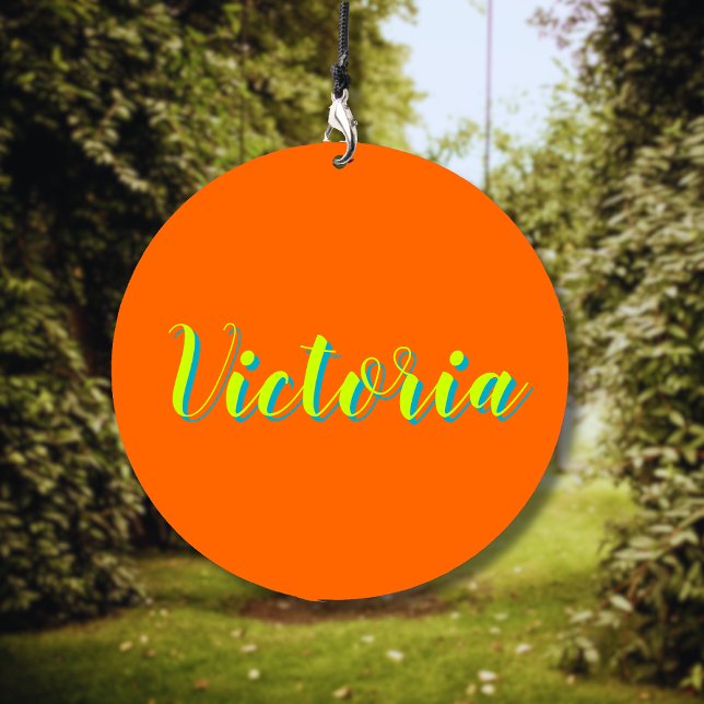 Lime Yellow 3D Azure Modern Cool Sunset Orange Wind Chime (Creator Uploaded)