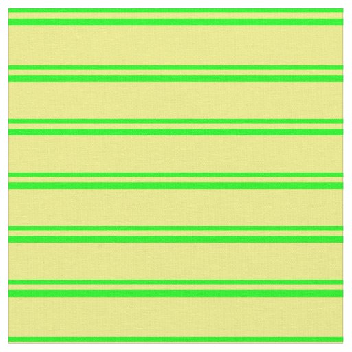 Lime & Yellow Colored Stripes Fabric