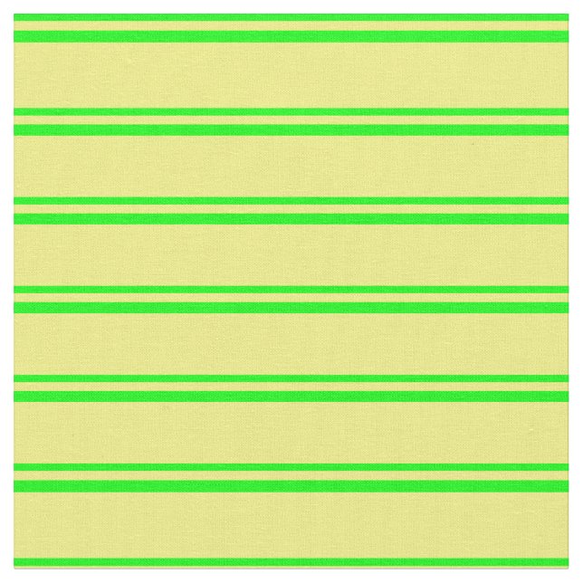 Lime & Yellow Colored Stripes Fabric (Close Up)
