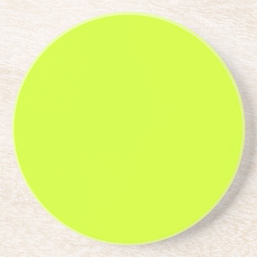 Lime yellow solid color  coaster