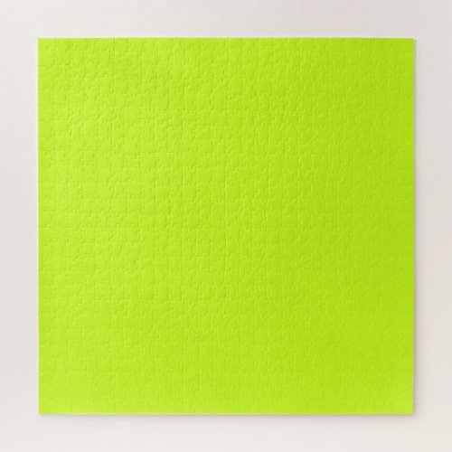 Lime yellow  solid color  jigsaw puzzle